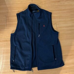 Men's Ralph Lauren Navy Blue Fleece Vest